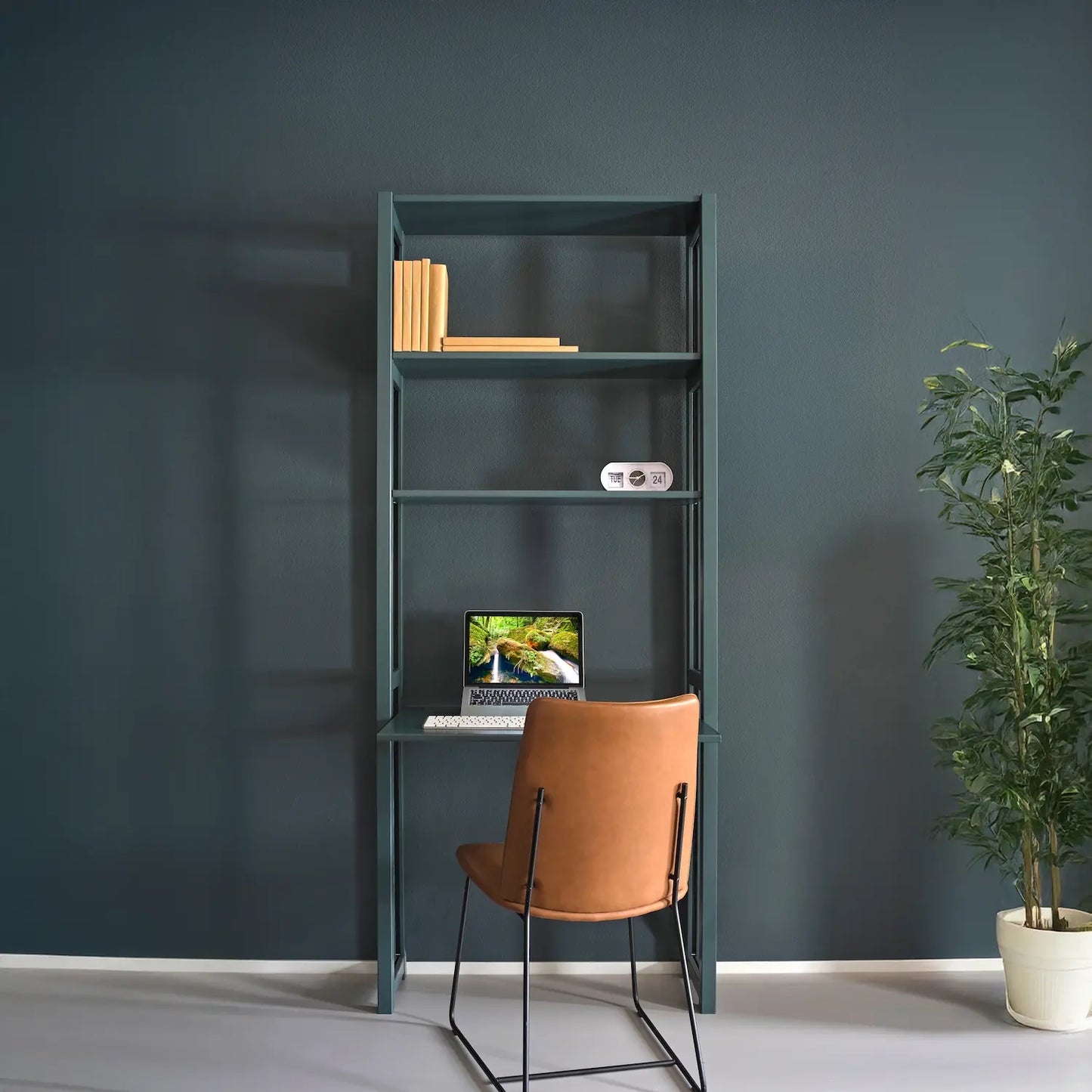 Compacte bureaukast | Lundia Original | Dennengroen hout