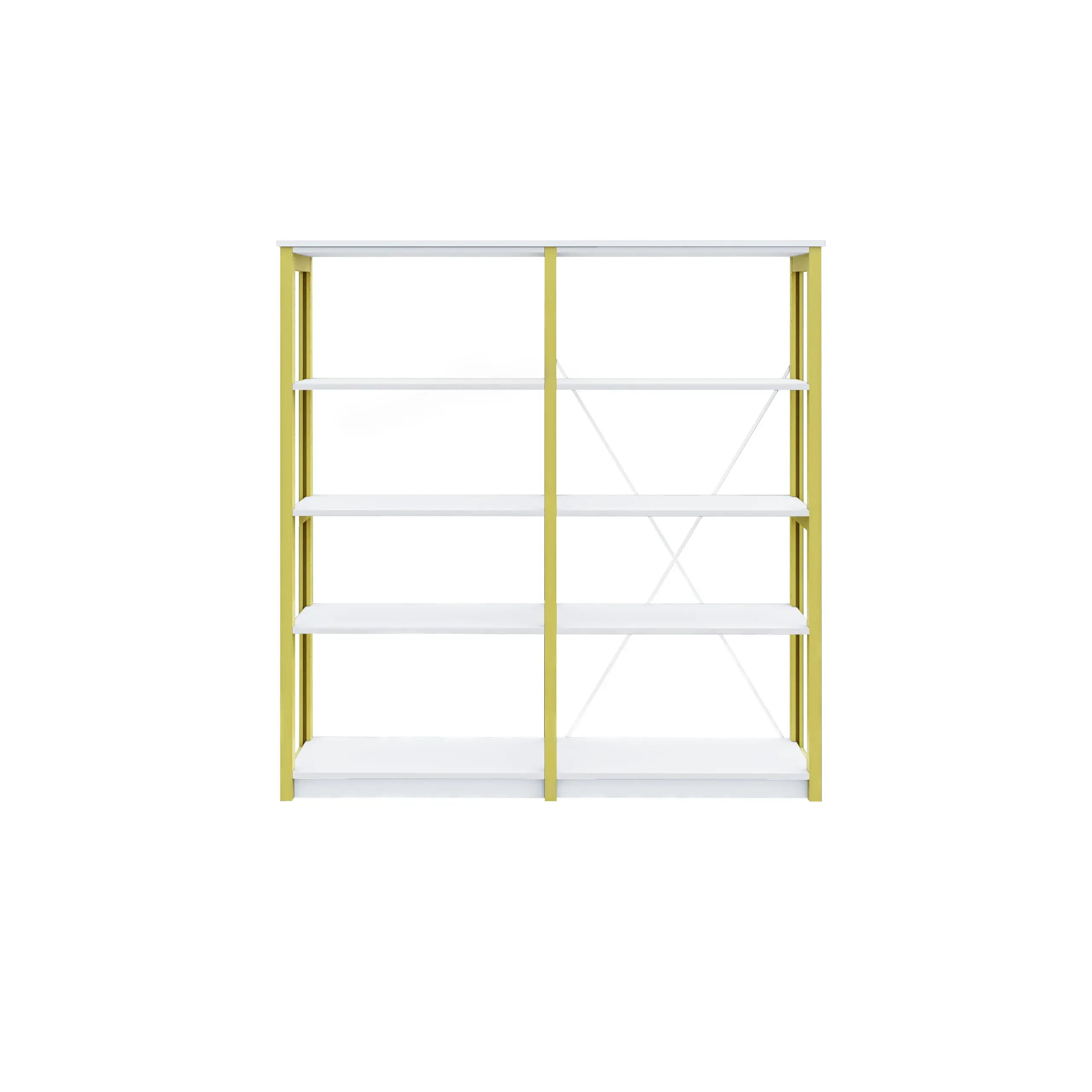 Low bookcase Mustard Green | Loods 5 | Lundia