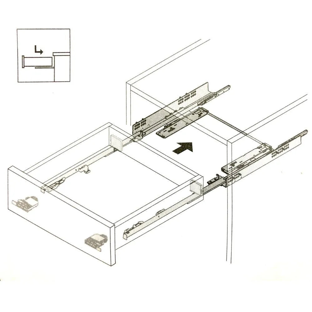 Push to open lade systeem | Lundia Original