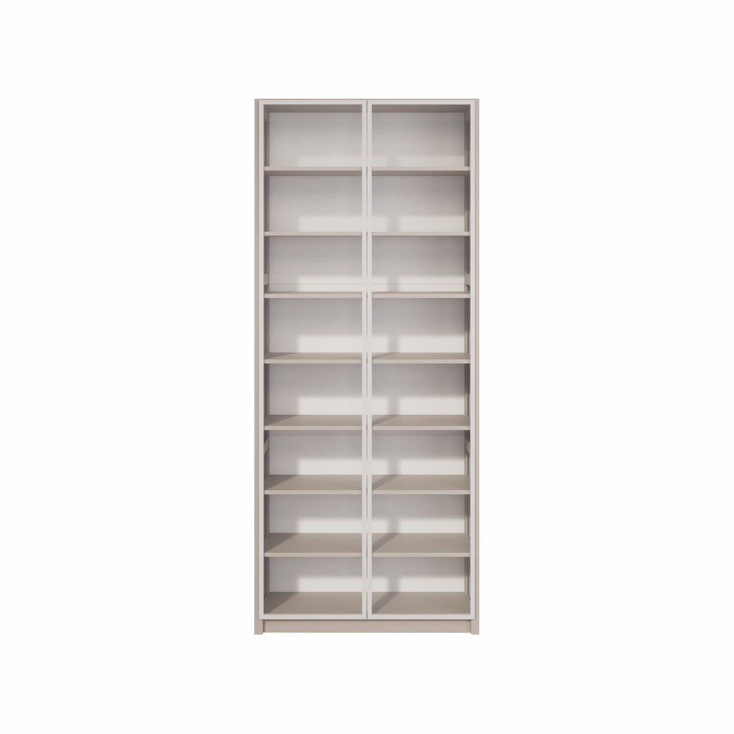 Lego Display Case | Lundia Original | Stone Grey & White