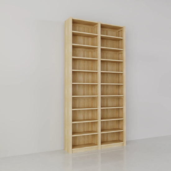 Hoge CD/DVD kast | Lundia Original | Blank gelakt hout