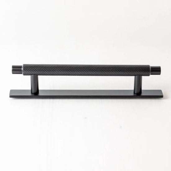 Manor greep met achterplaat | Zwart | Lundia Original