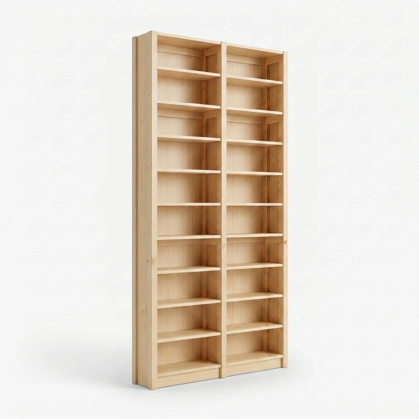 Meuble haut pour CD/DVD | Lundia Original | Bois laqué transparent, perspectief