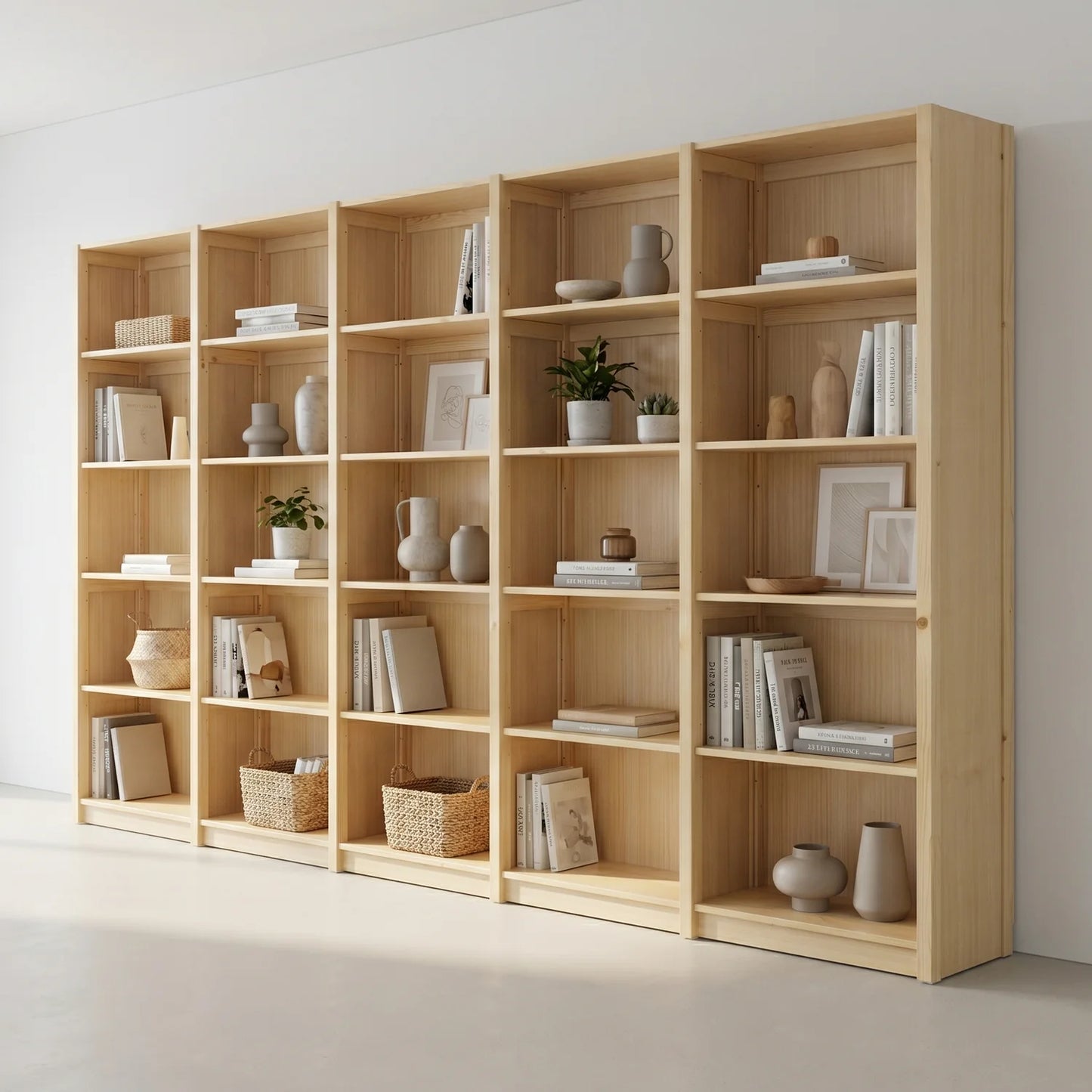 Armoire murale en bois | Lundia Original | Laqué transparent, sfeerbeeld perspectief