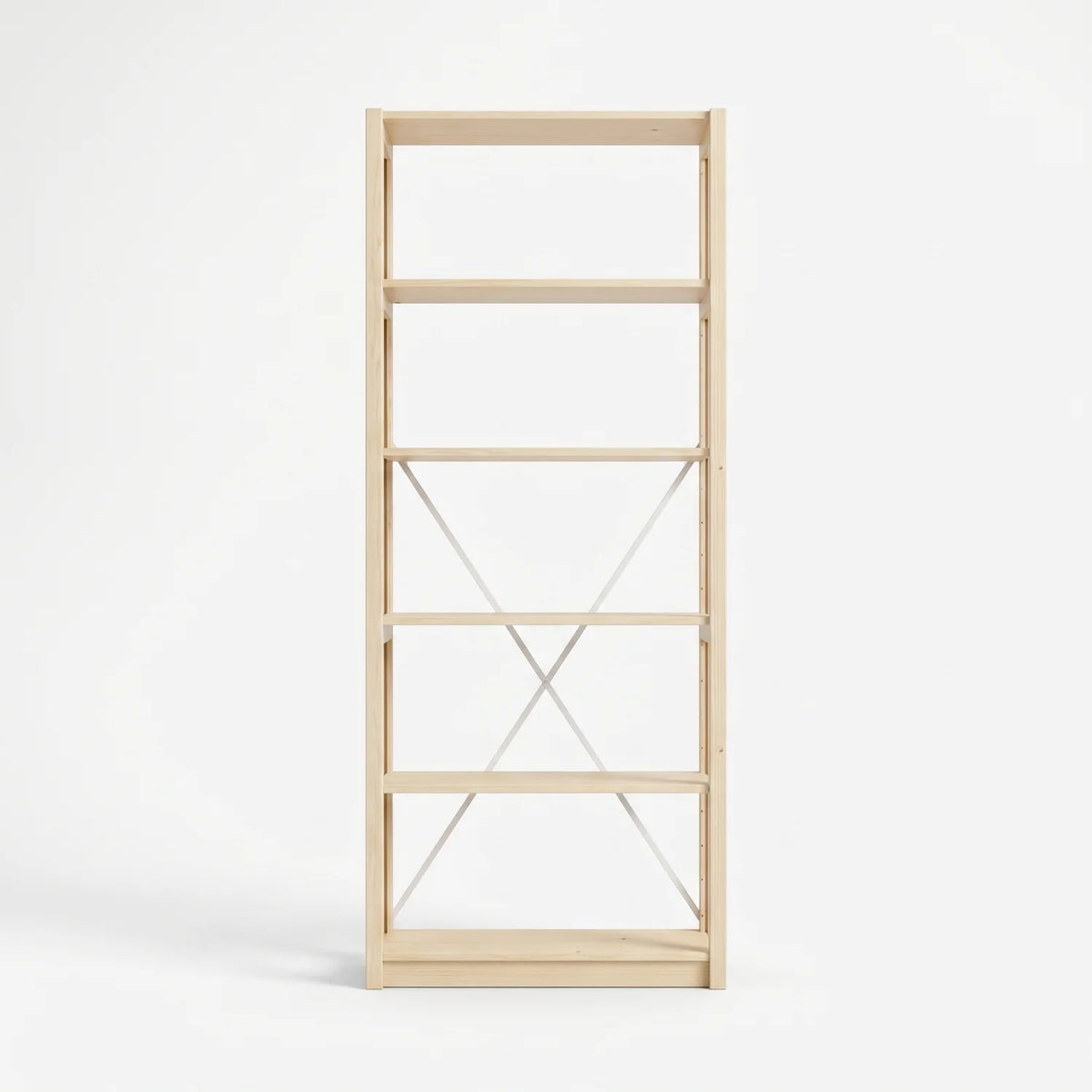 Boekenkast basis | Lundia Original | 208 x 80 x 30, vooraanzicht