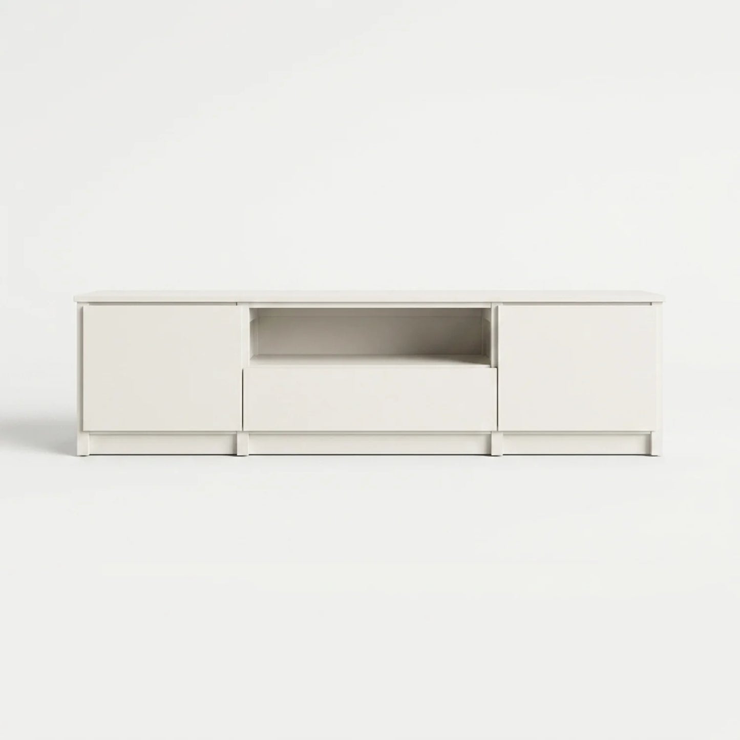 Meuble TV avec compartiment ouvert | Lundia Original | Bois blanc, vooraanzicht