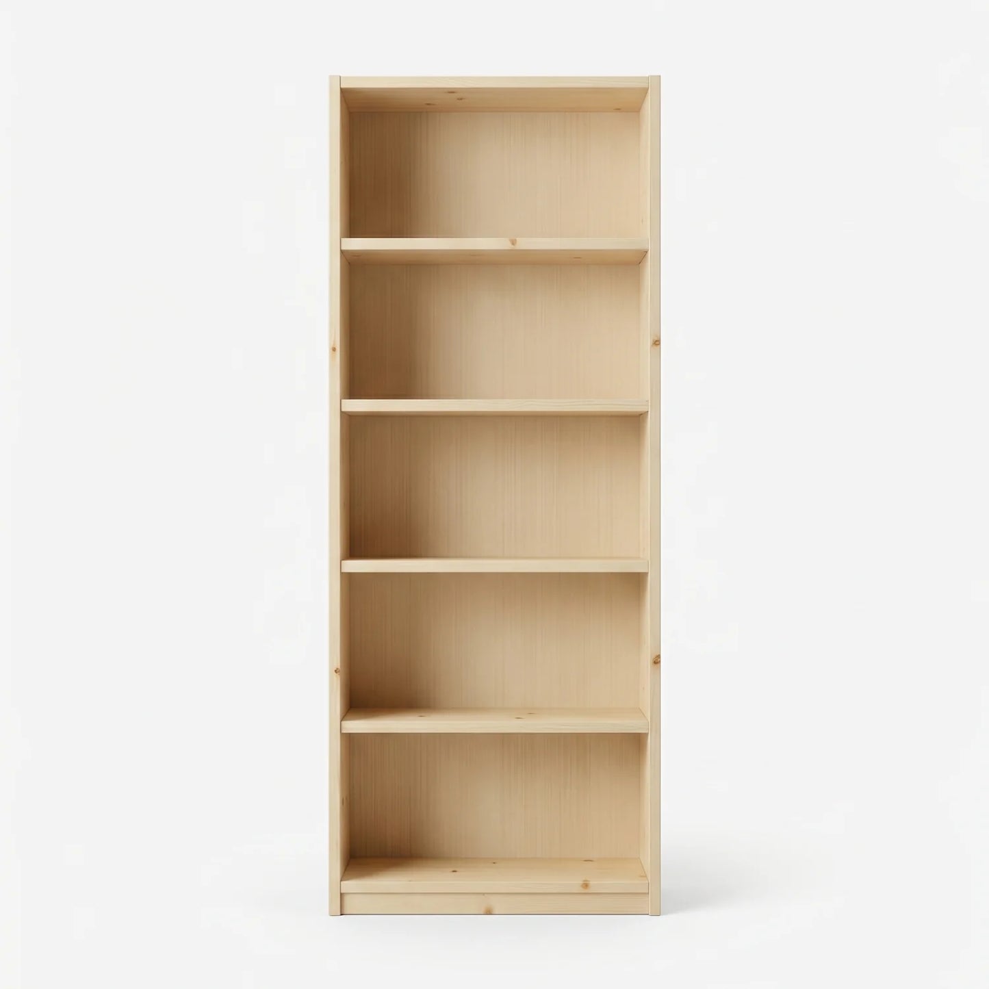 Scandinavian Lundia Libre bookcase in clear varnished, vooraanzicht