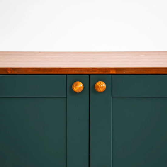 Massief houten lowboard | Lundia Basics | Dennengroen & Arrosto