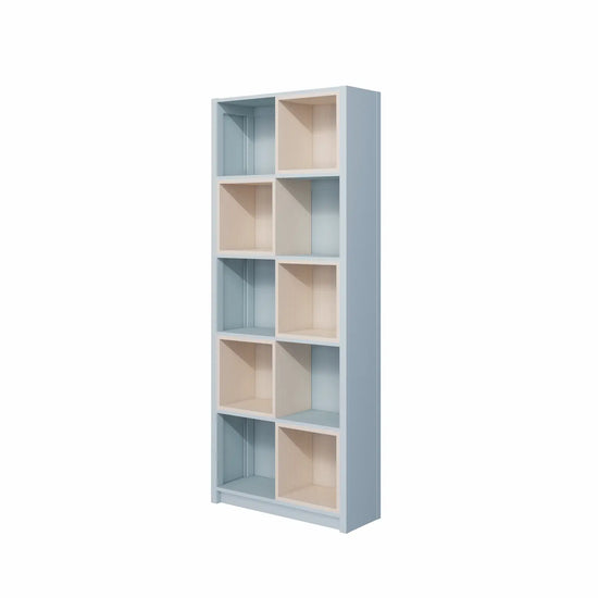 Bookcase with insertboxes | Lundia Original | Mist gray & Regular wood