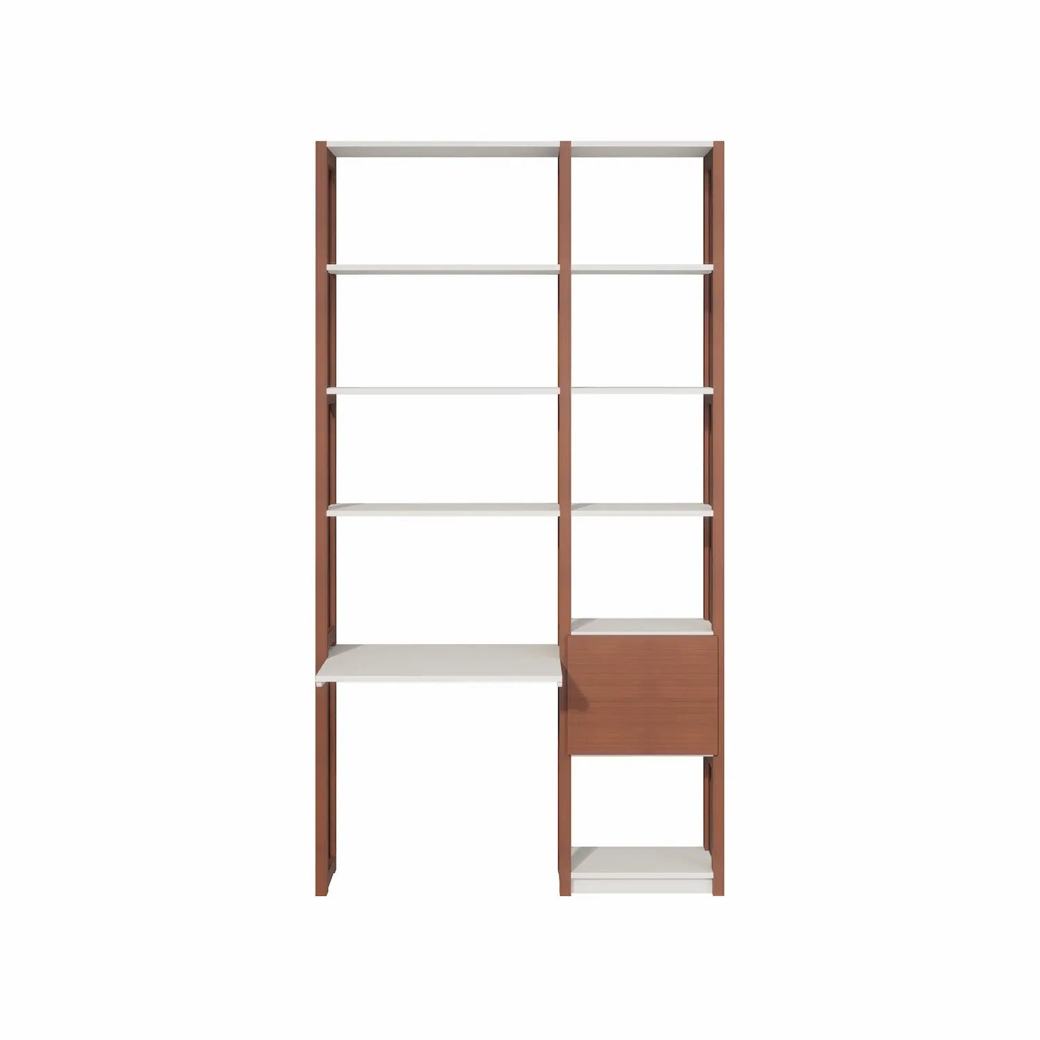 Bureaukast met laden | Lundia Original | Arrosto & Wit hout