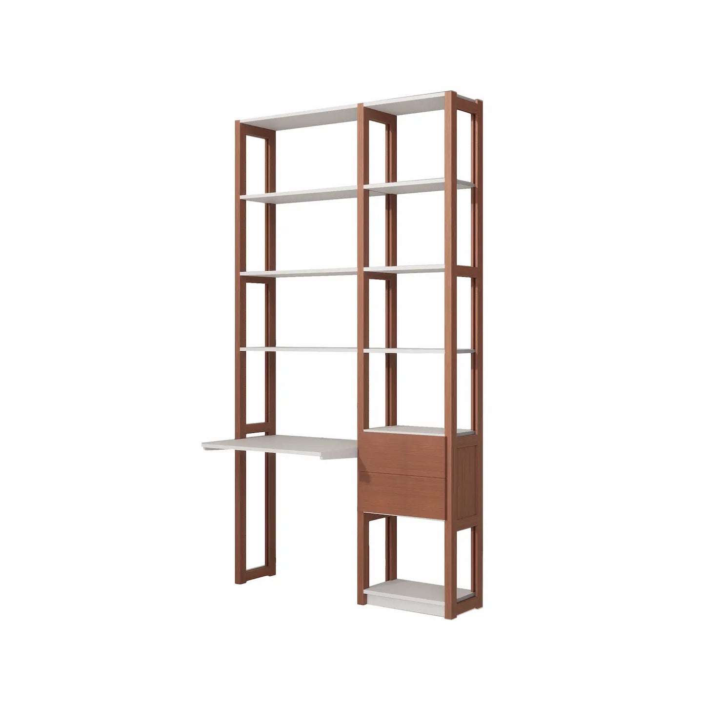 Bureaukast met laden | Lundia Original | Arrosto & Wit hout