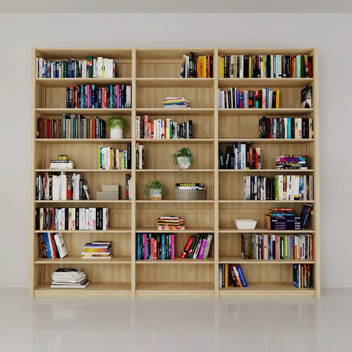 Closed bookcase | Large | Regular wood