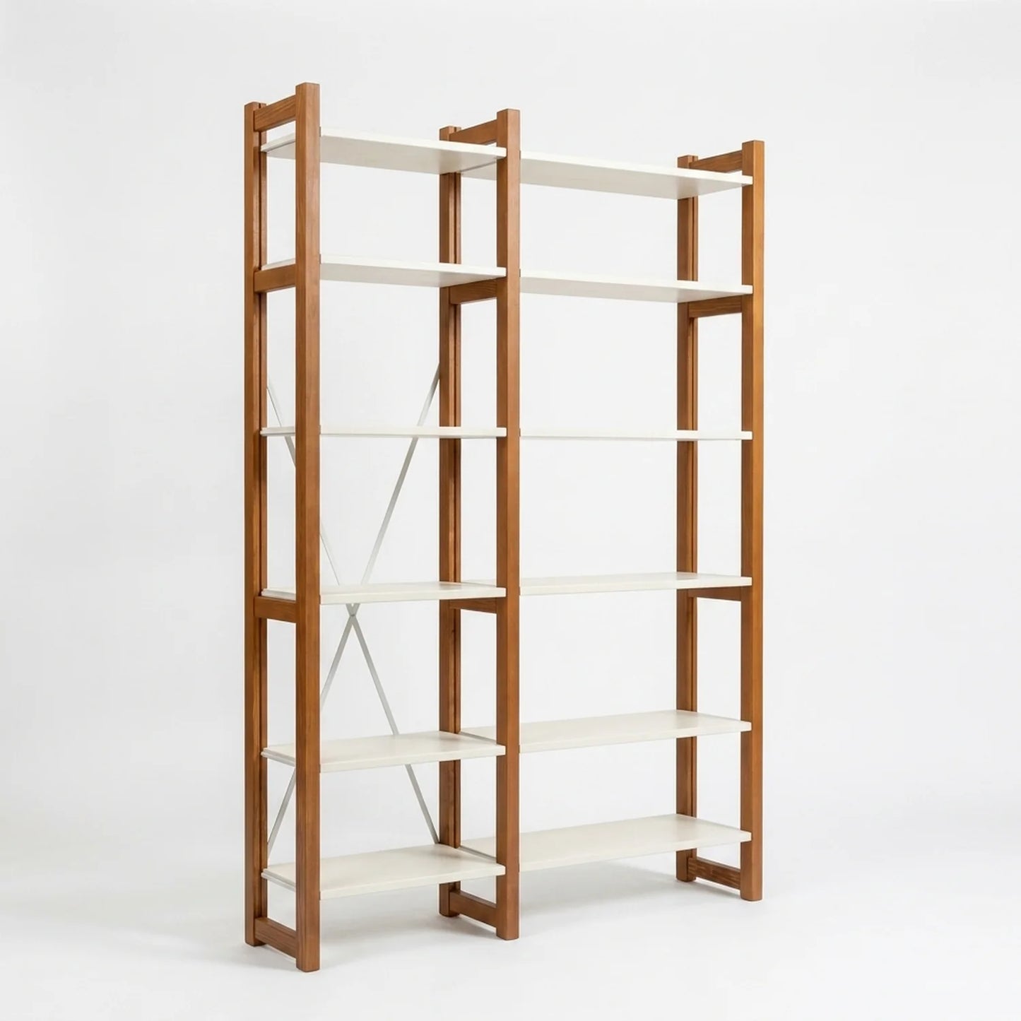 Bibliothèque moderne | Lundia Original | Arrosto et bois blanc, perspectief