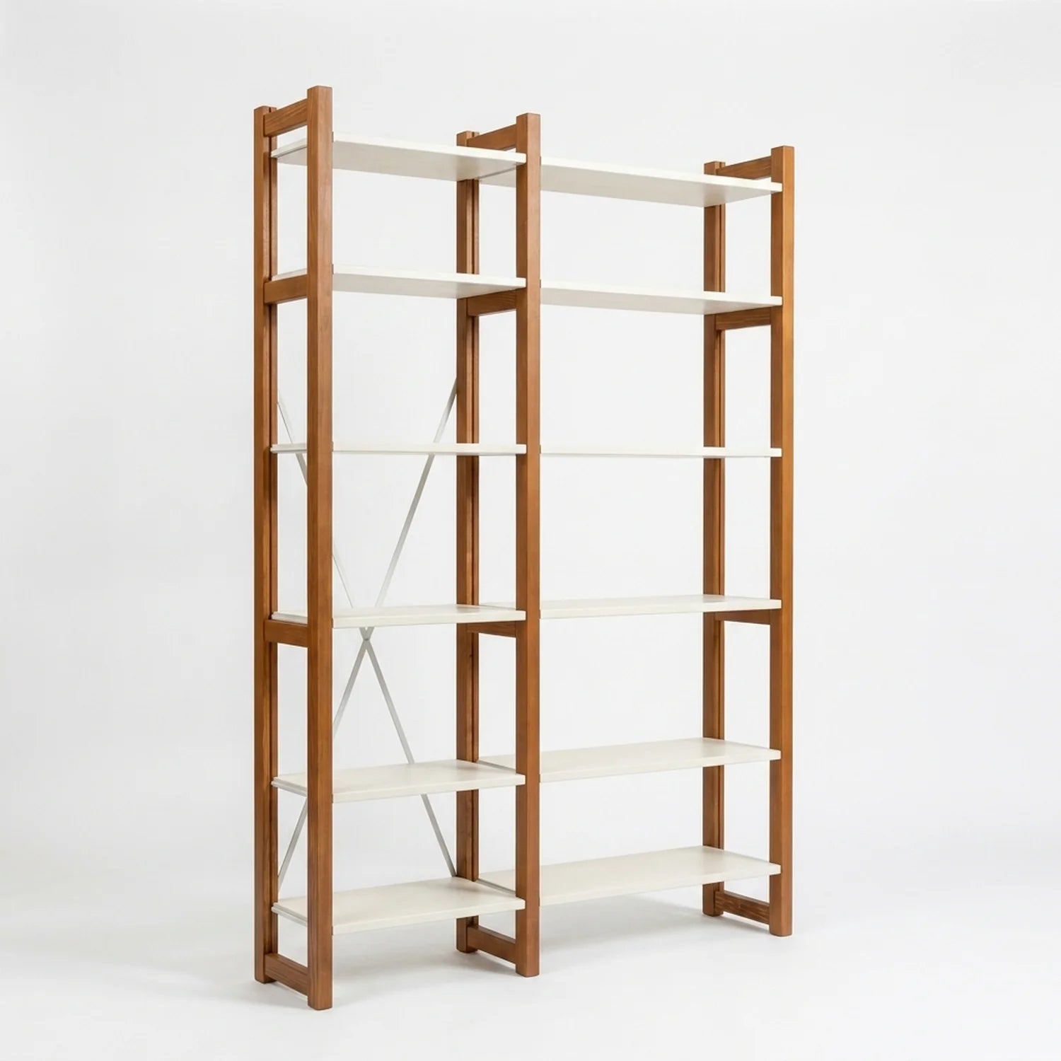Bibliothèque moderne | Lundia Original | Arrosto et bois blanc, perspectief