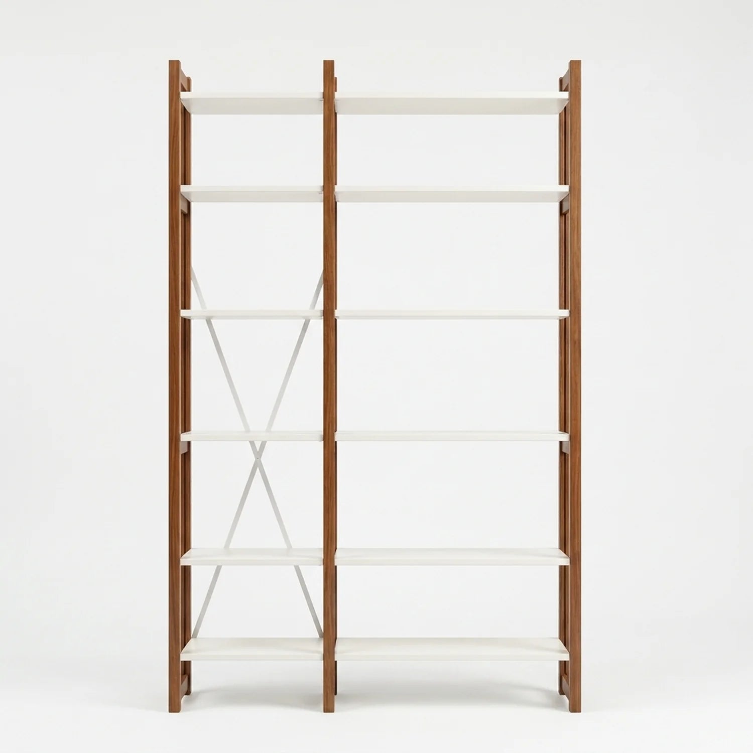 Bibliothèque moderne | Lundia Original | Arrosto et bois blanc, vooraanzicht
