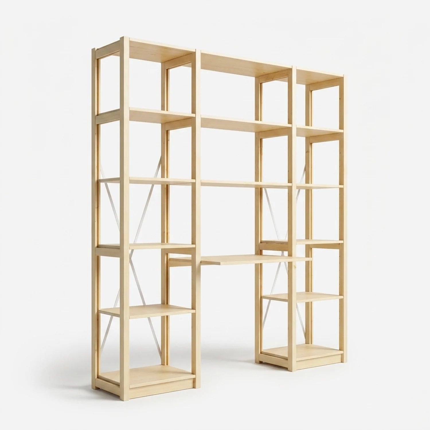 Bureaukast | Lundia Original | Blank gelakt hout, perspectief