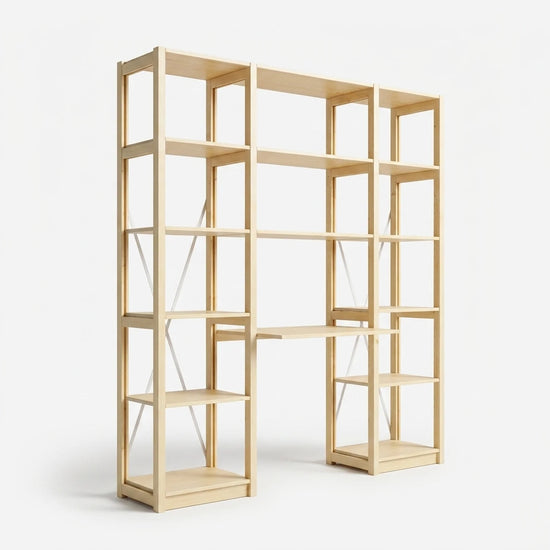 Bureaukast | Lundia Original | Blank gelakt hout, perspectief