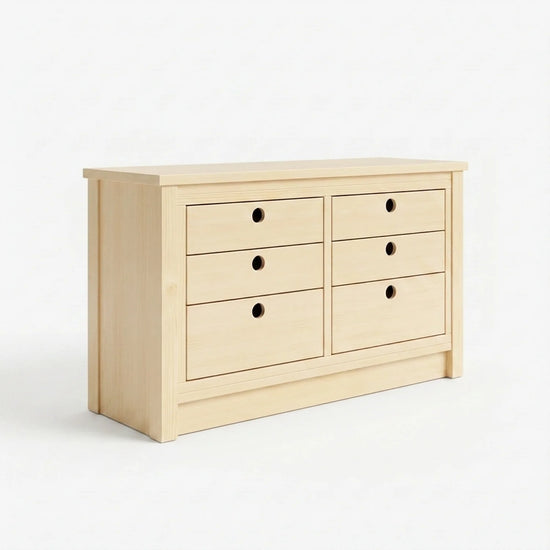Commode basse | Lundia Original | Bois laqué transparent, perspectief