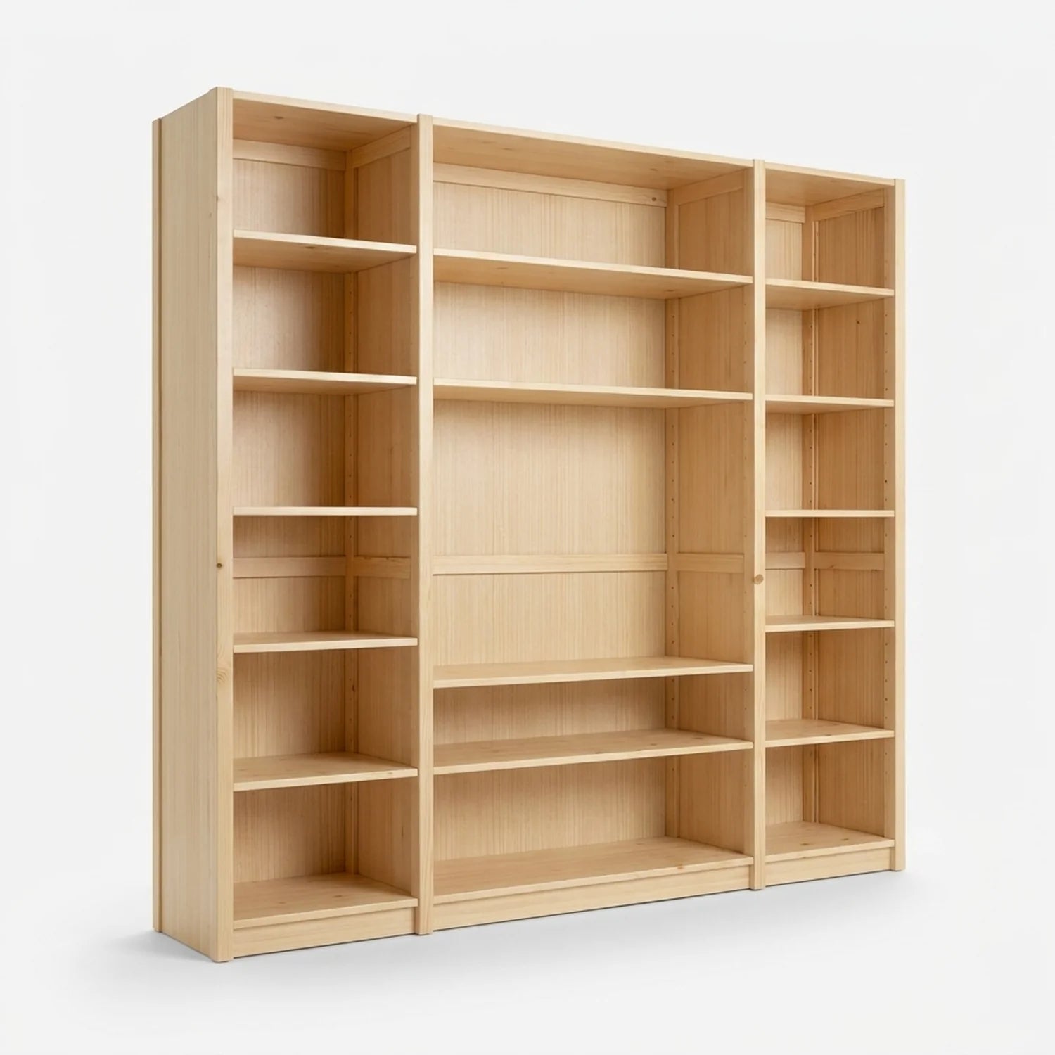 TV wall unit | Lundia Original | Clear lacquered wood, perspectief