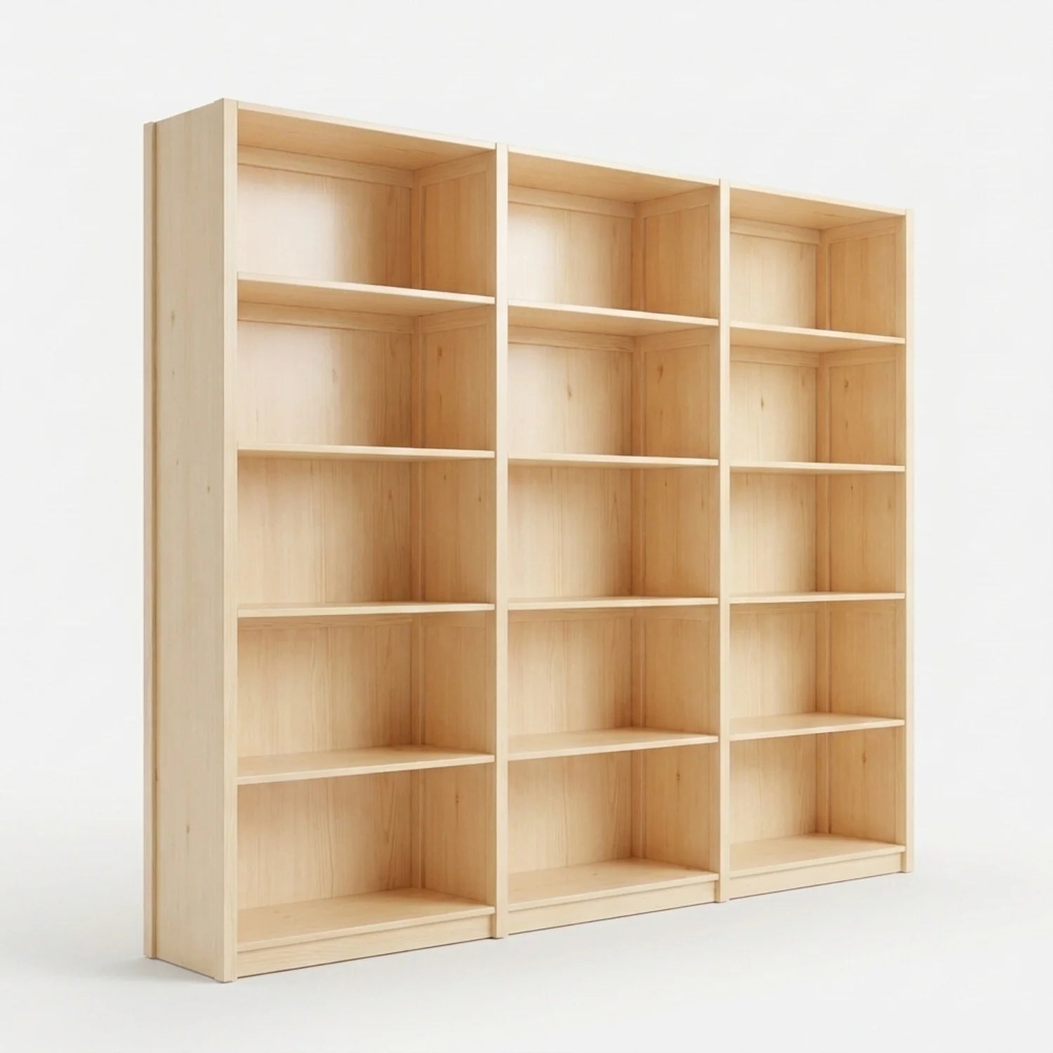 Closed wall cabinet | Lundia Original | Clear lacquered wood, perspectief