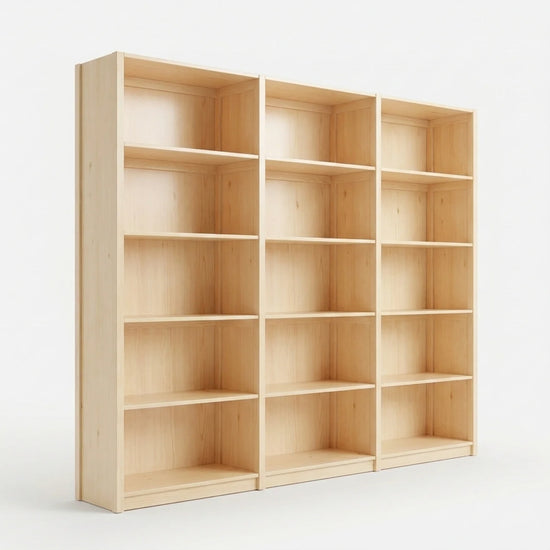 Closed wall cabinet | Lundia Original | Clear lacquered wood, perspectief