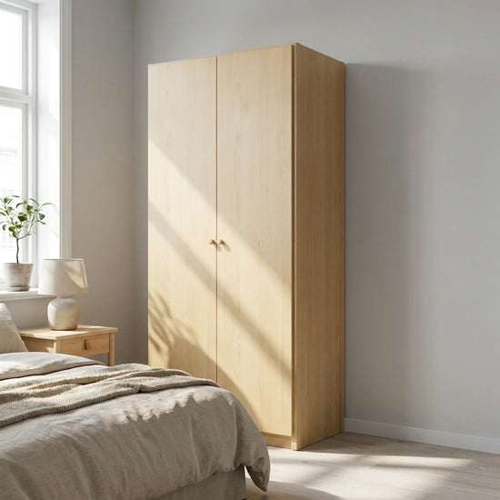 Armoire à portes | Lundia Original | Bois laqué transparent, sfeerbeeld perspectief