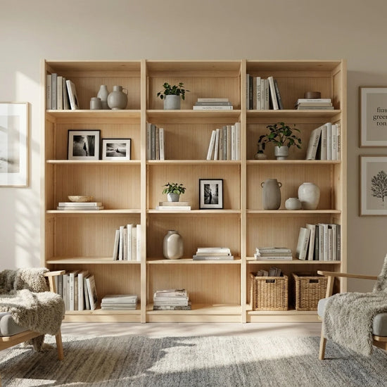 Closed wall cabinet | Lundia Original | Clear lacquered wood, sfeerbeeld vooraanzicht