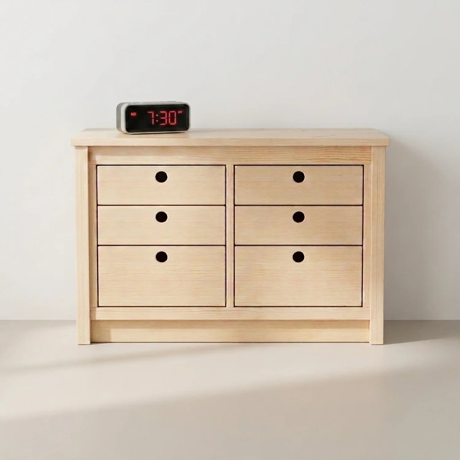 Commode basse | Lundia Original | Bois laqué transparent, sfeerbeeld vooraanzicht