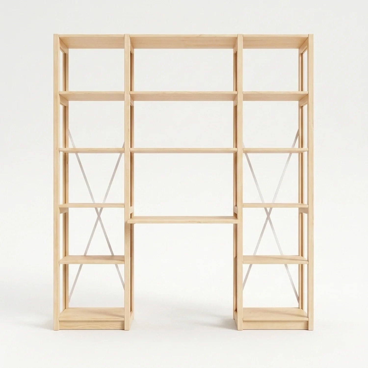 Bureaukast | Lundia Original | Blank gelakt hout, vooraanzicht