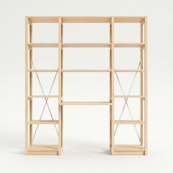 Bureaukast | Lundia Original | Blank gelakt hout, vooraanzicht