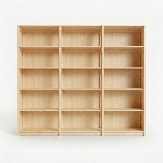 Closed wall cabinet | Lundia Original | Clear lacquered wood, vooraanzicht