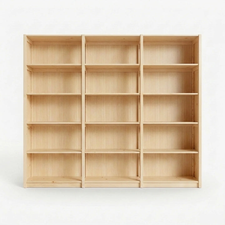 Gesloten wandkast | Lundia Original | Blank gelakt hout, vooraanzicht