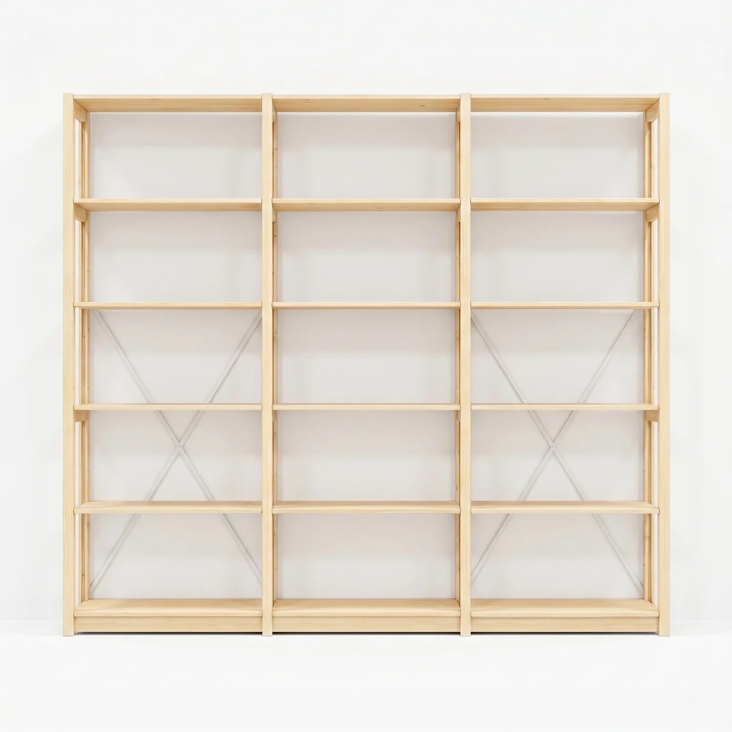 Bookcase | Lundia Original | 208 x 245 x 30, vooraanzicht