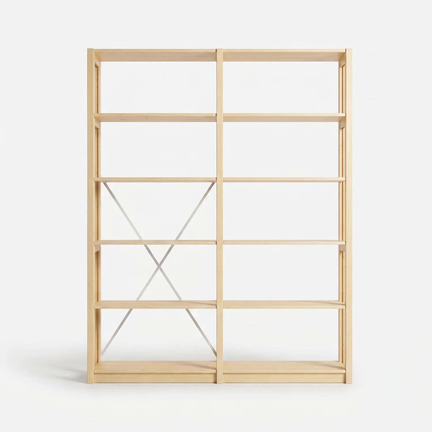 Boekenkast | Lundia Original | 208 x 165 x 30, vooraanzicht