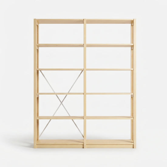 Boekenkast | Lundia Original | 208 x 165 x 30, vooraanzicht