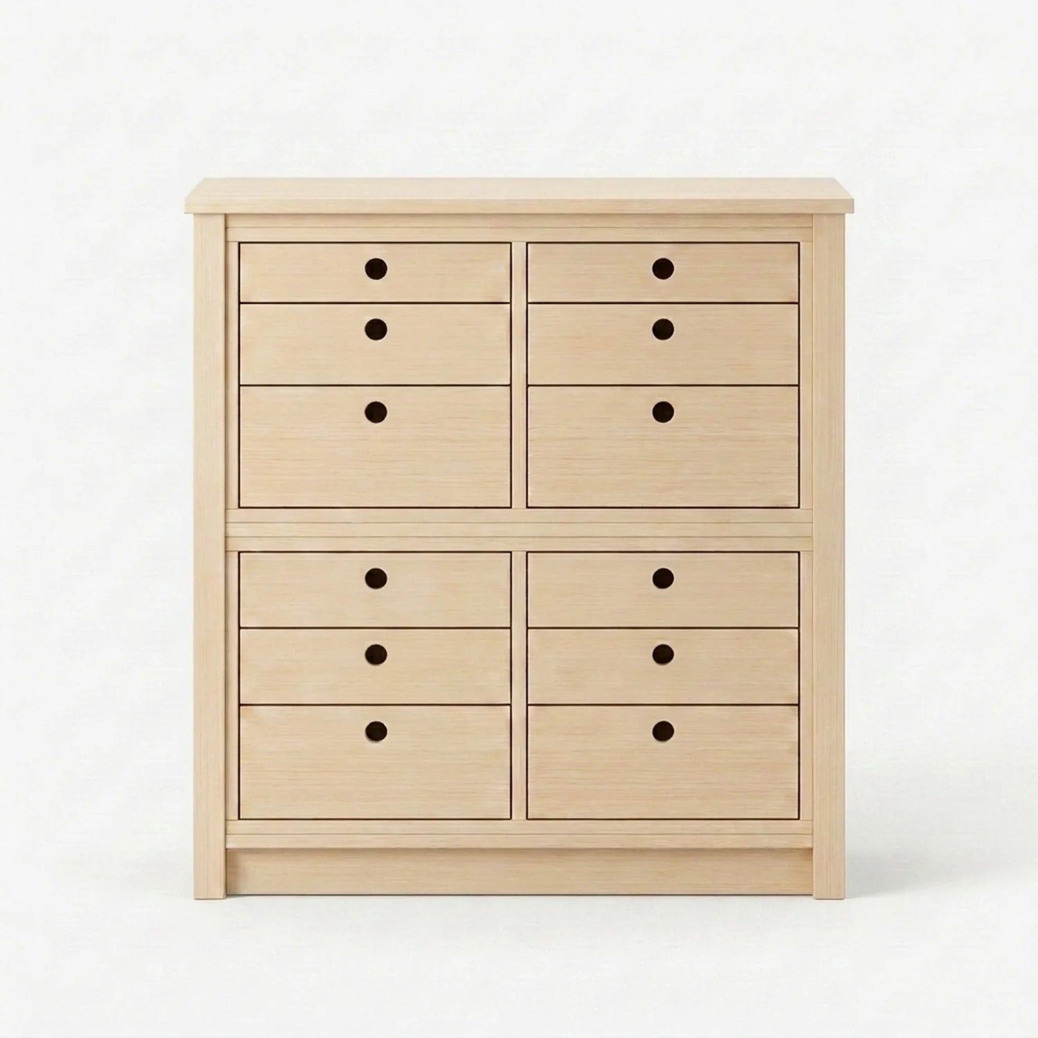 Commode haute et étroite | Lundia Original | Bois laqué transparent, vooraanzicht