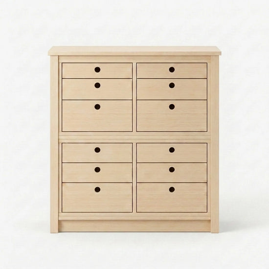 Commode haute et étroite | Lundia Original | Bois laqué transparent, vooraanzicht