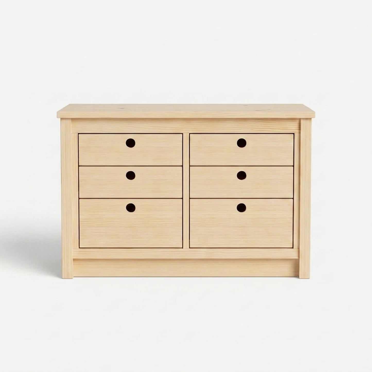 Commode basse | Lundia Original | Bois laqué transparent, vooraanzicht