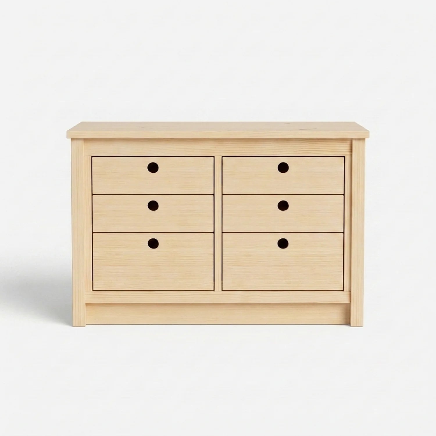 Commode basse | Lundia Original | Bois laqué transparent, vooraanzicht