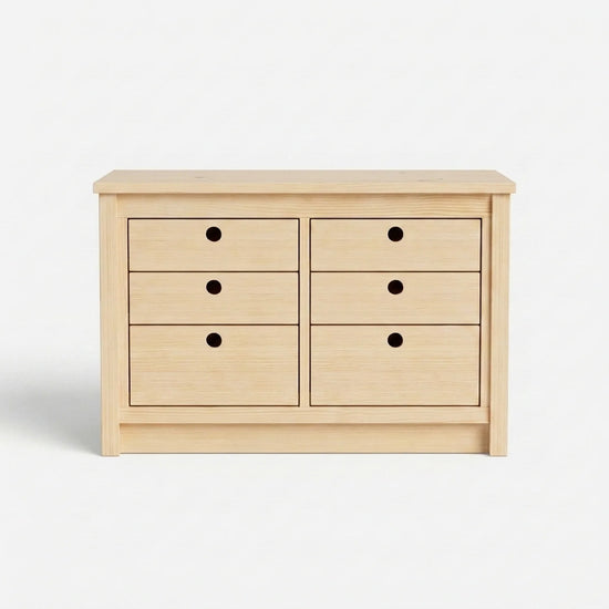 Commode basse | Lundia Original | Bois laqué transparent, vooraanzicht