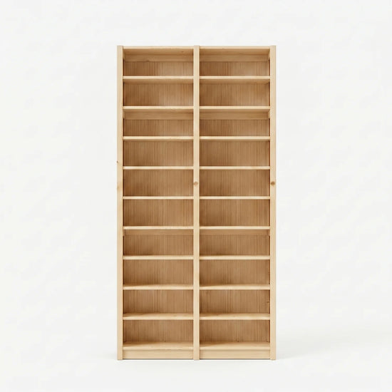Meuble haut pour CD/DVD | Lundia Original | Bois laqué transparent, vooraanzicht