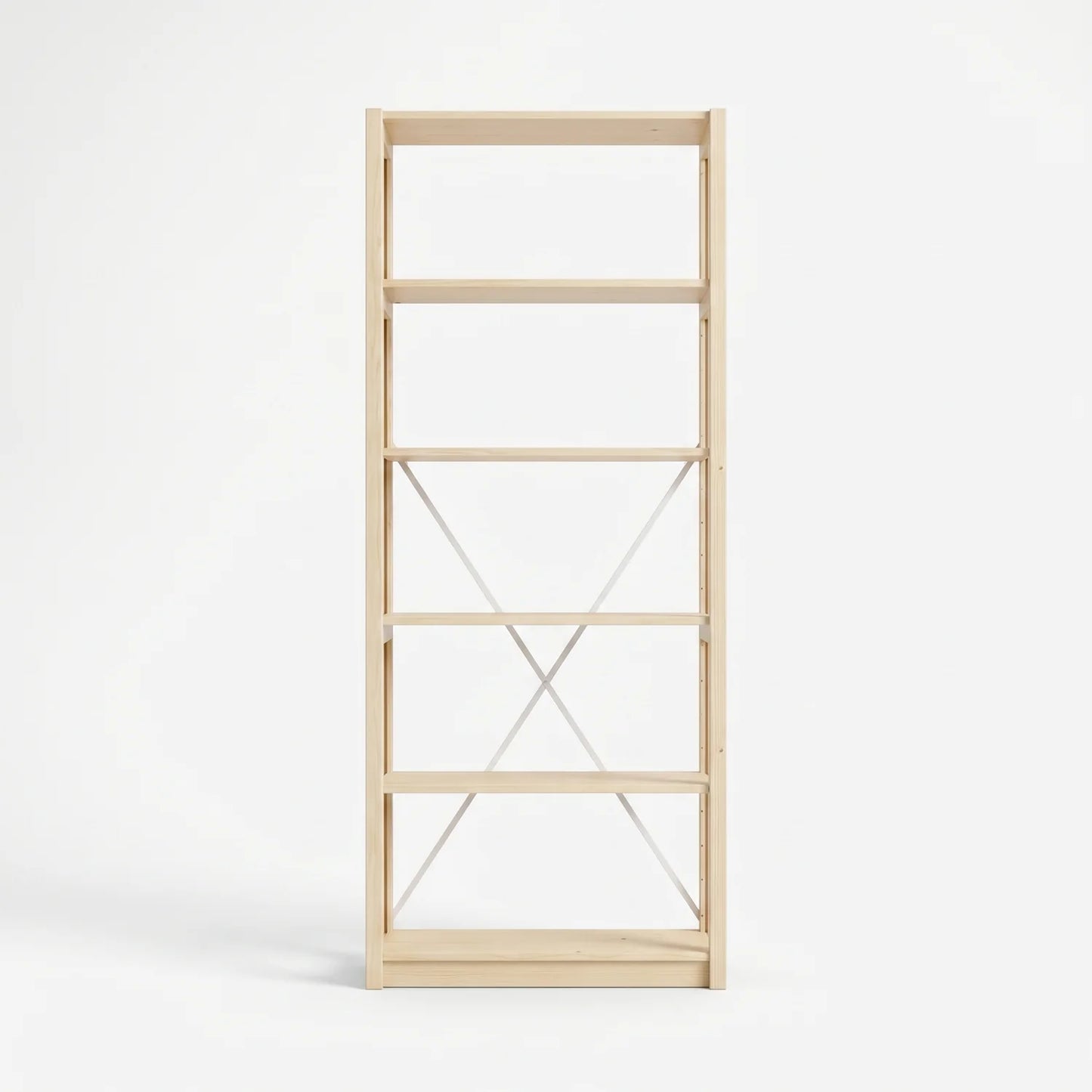Bookcase | Lundia Original | 208 x 85 x 30, vooraanzicht