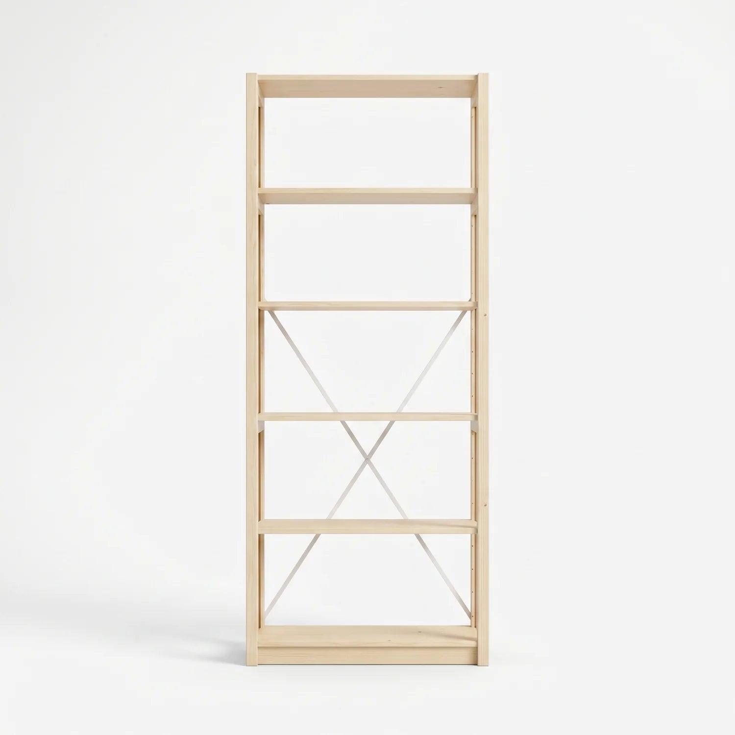 Bookcase | Lundia Original | 208 x 85 x 30, vooraanzicht