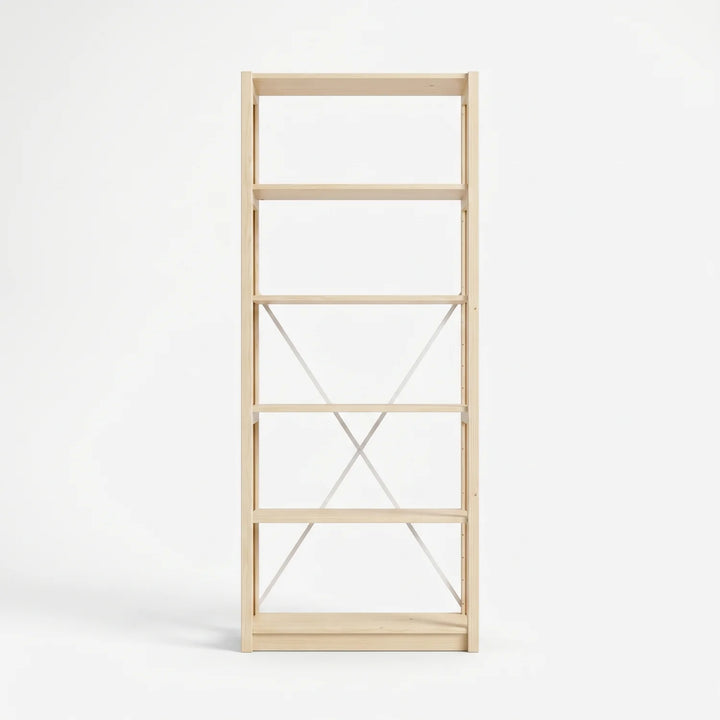 Bookcase | Lundia Original | 208 x 85 x 30, vooraanzicht