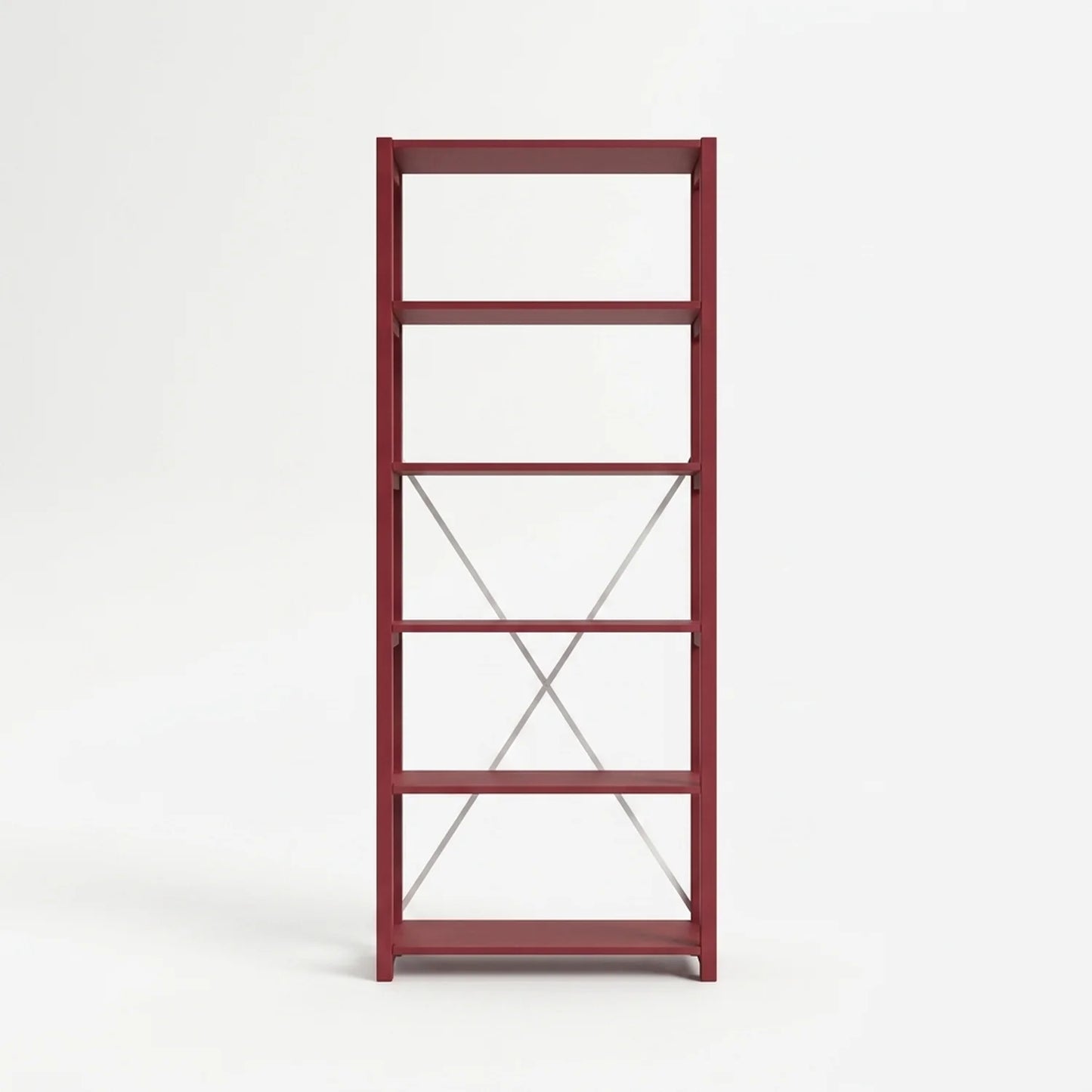 Bookcase | Lundia Original | Bordeaux red, vooraanzicht