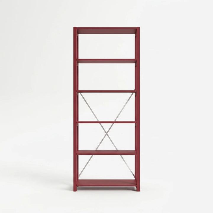 Boekenkast | Lundia Original | Bordeaux red, vooraanzicht