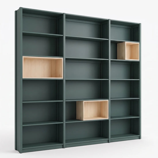 Meuble mural avec caissons | Lundia Original | Vert pin & regular, perspectief