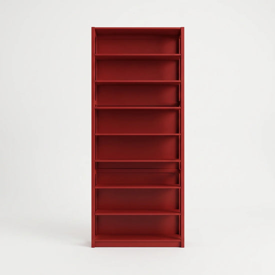 Boekenkast | Lundia Original | Kersenrood, vooraanzicht