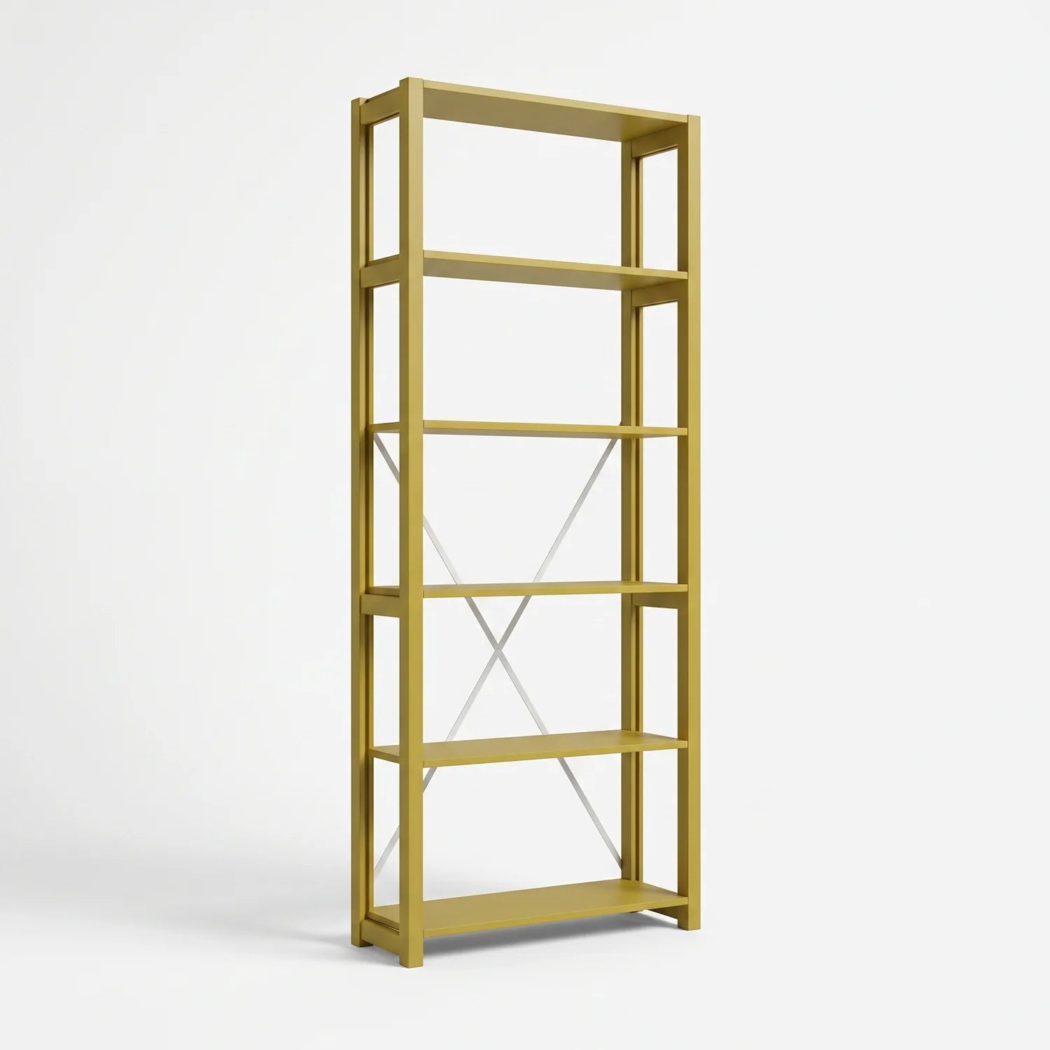 Bookcase | Lundia Original | Mustard Green, perspectief