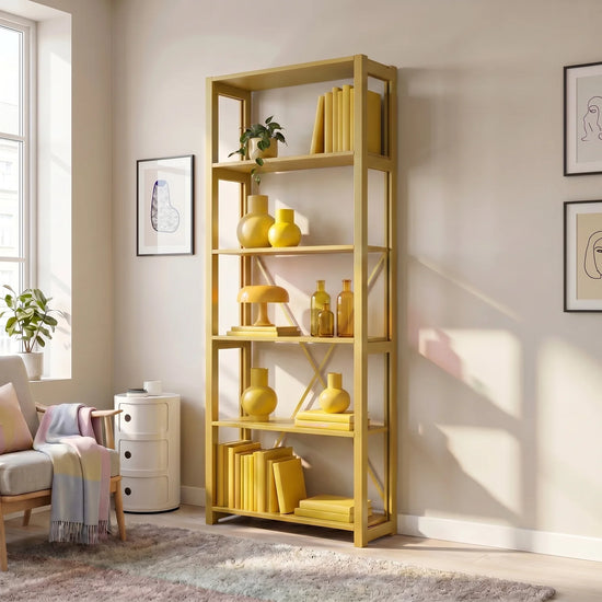 Bookcase | Lundia Original | Mustard Green, sfeerbeeld perspectief